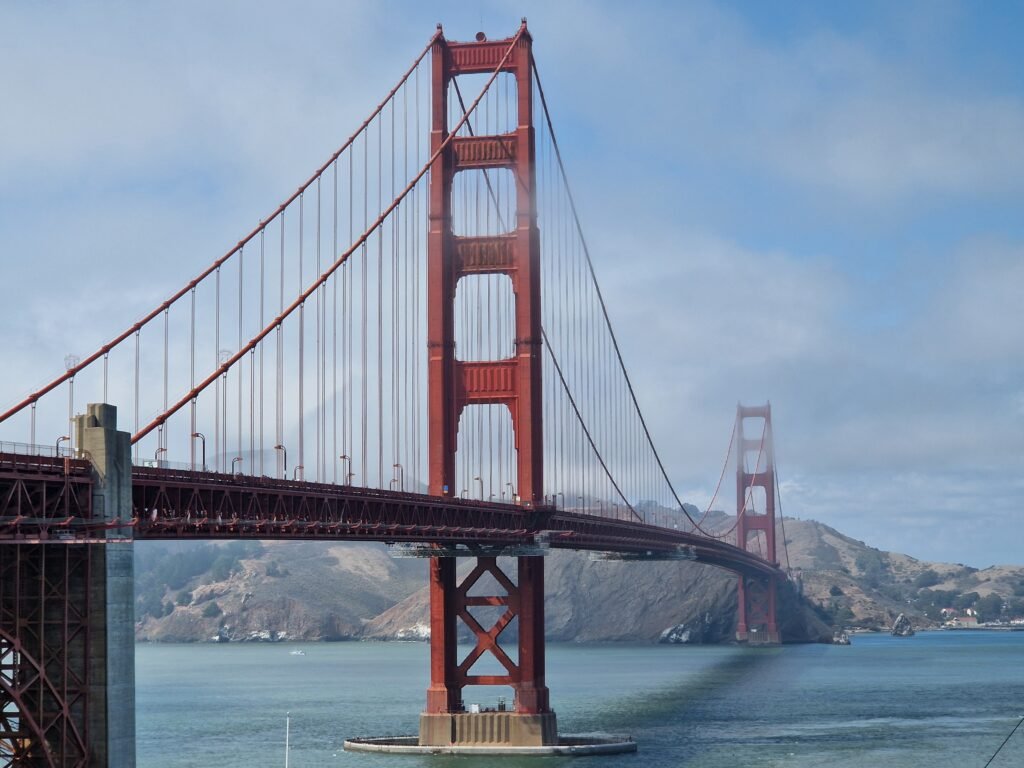 Golden Gate Bridge over San Francisco Bay representing everyday life and connection in California