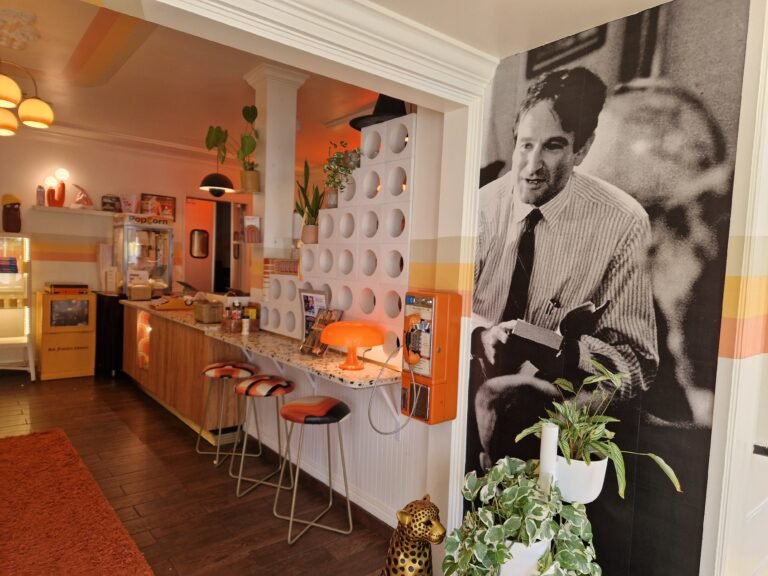 Cozy setting representing relaxed learning English through TV series